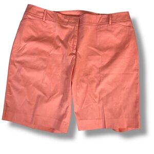 Talbots Shorts Women's 18W Perfect Short Lightweight Chino Pink Flat Front